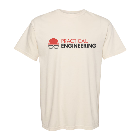 Practical Engineering Lockup Tee - Ivory