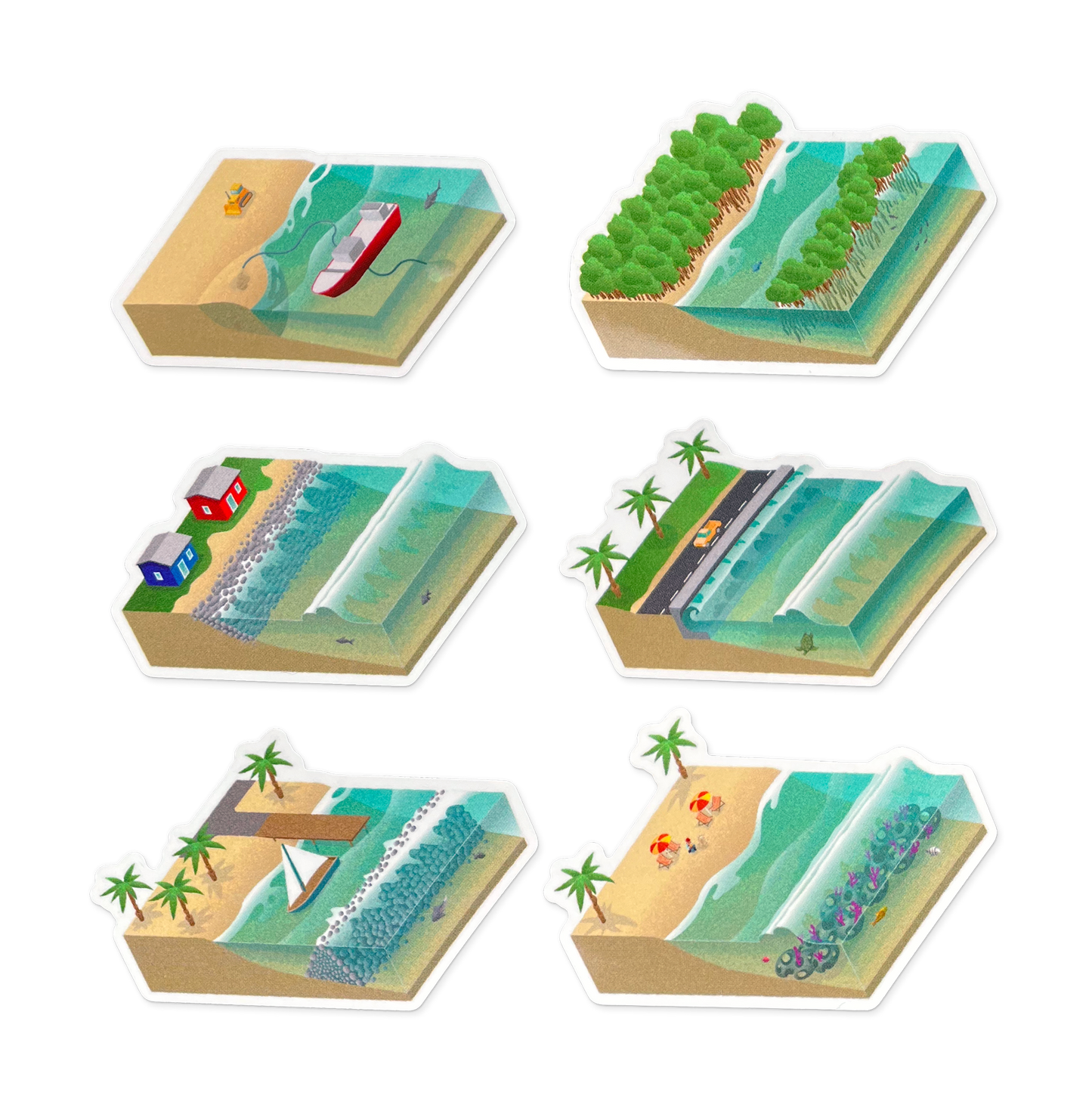 Coastal Structures Sticker Pack